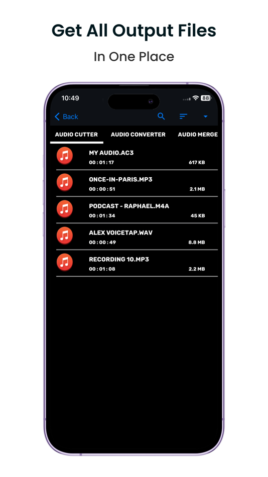 #5. Audio Cutter Converter Merger (iOS) Av: Inverse.AI