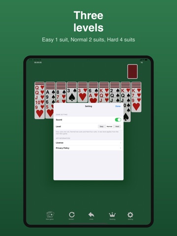 Solitaire / Spider iPad screenshot