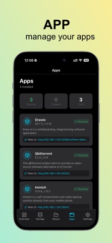 TrueNAS Mobile screenshot