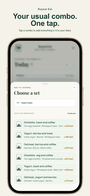 Repeat Eat: Calorie Counter screenshot 2