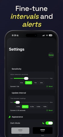 EMFMeter : Radiation Reader iPhone screenshot