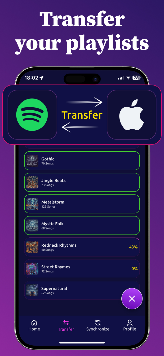 MusConv Playlist Transfer