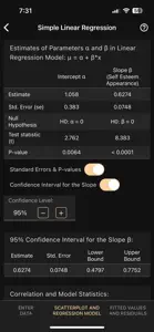 Art of Stat: Regression screenshot #1 for iPhone