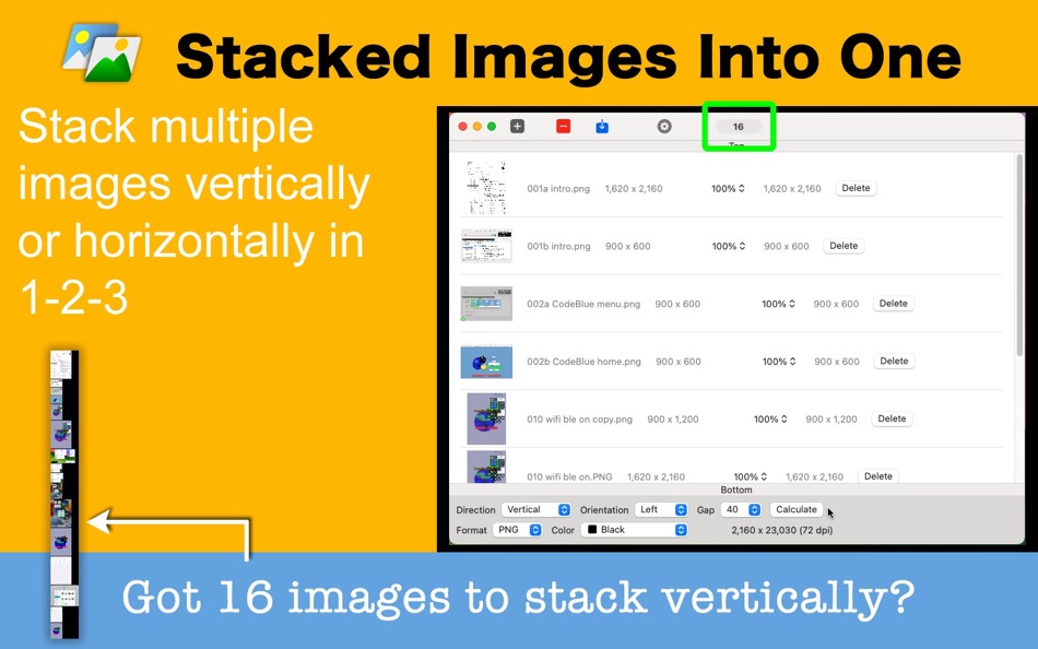 #4. Stacked Images Into One (macOS) De: Tomoyuki Okawa