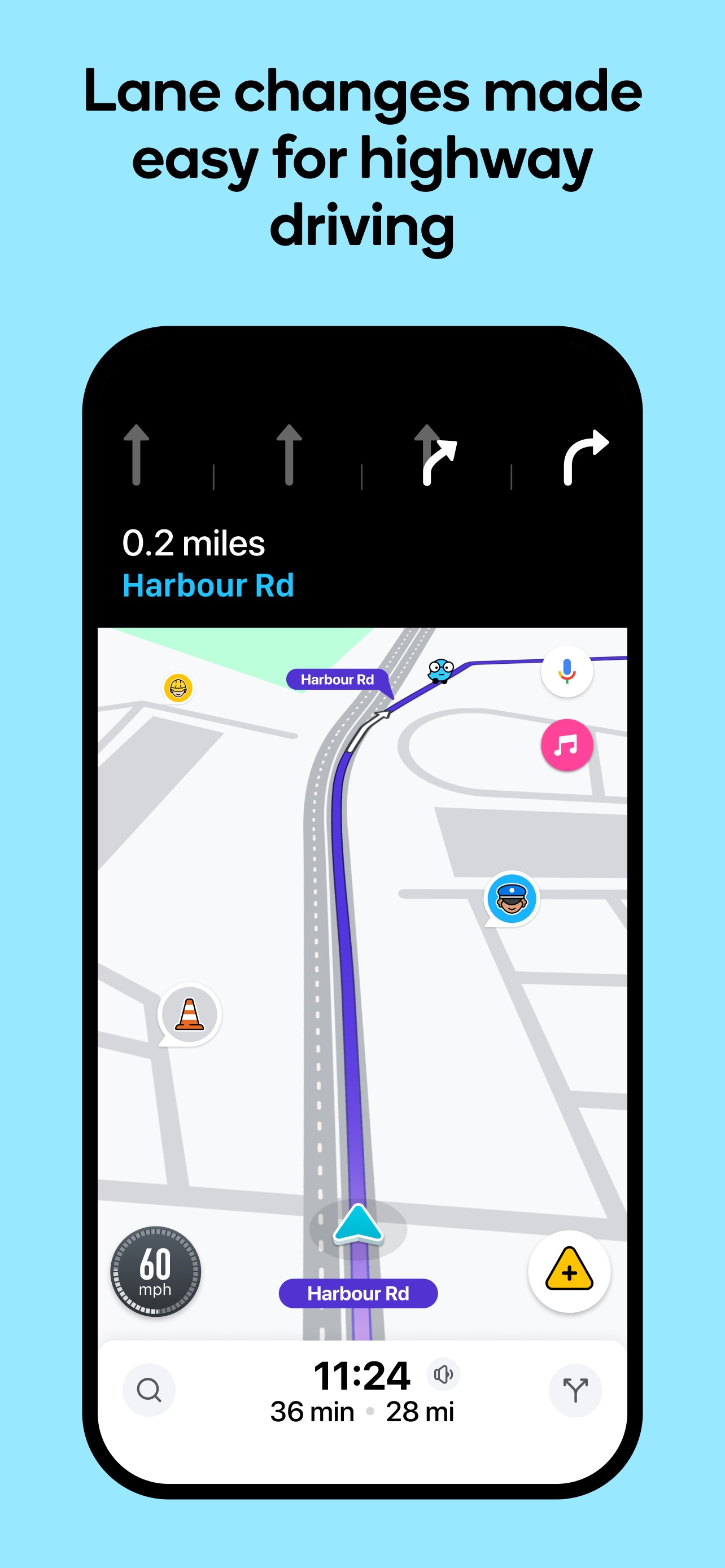 Waze Navigation & Live Traffic 스크린샷 4