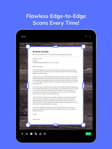 Document Scanner: Doc PDF ID iPad screenshot