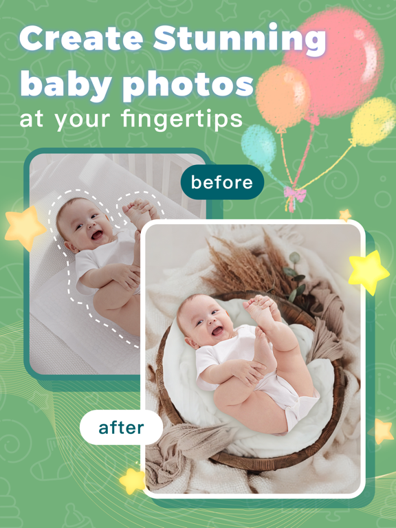 Baby AI Photo Editor LittleCam iPad screenshot 3 - Graphics & Design app