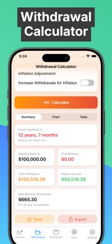 Compound Interest Calc - CIC iPhone screenshot