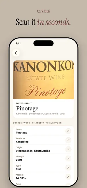 Cork Club – Wine Journal screenshot 4