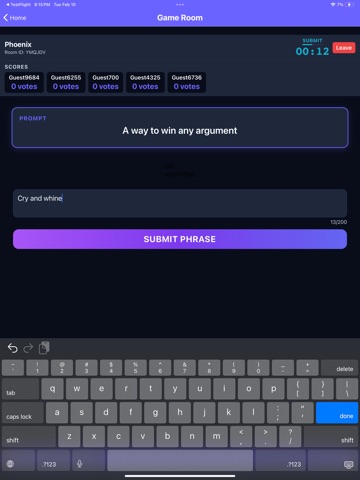 Wittz: Party Word Game iPad screenshot