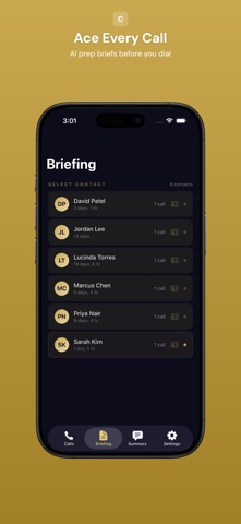 Briefcall: AI Call Prep Screenshot 1 of 4