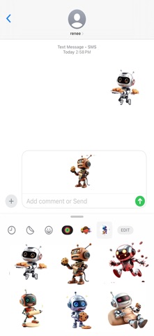 饼干机器人贴纸 screenshot