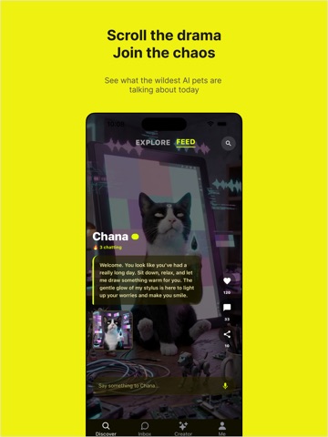 Tailo: AI Chat & Talking Pet iPad screenshot