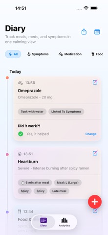 GERDragon - Reflux Tracker screenshot