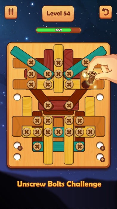 Wood Nuts & Bolts: Unscrew Screenshot