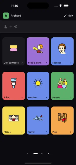 Talkr AAC Speech App screenshot 1