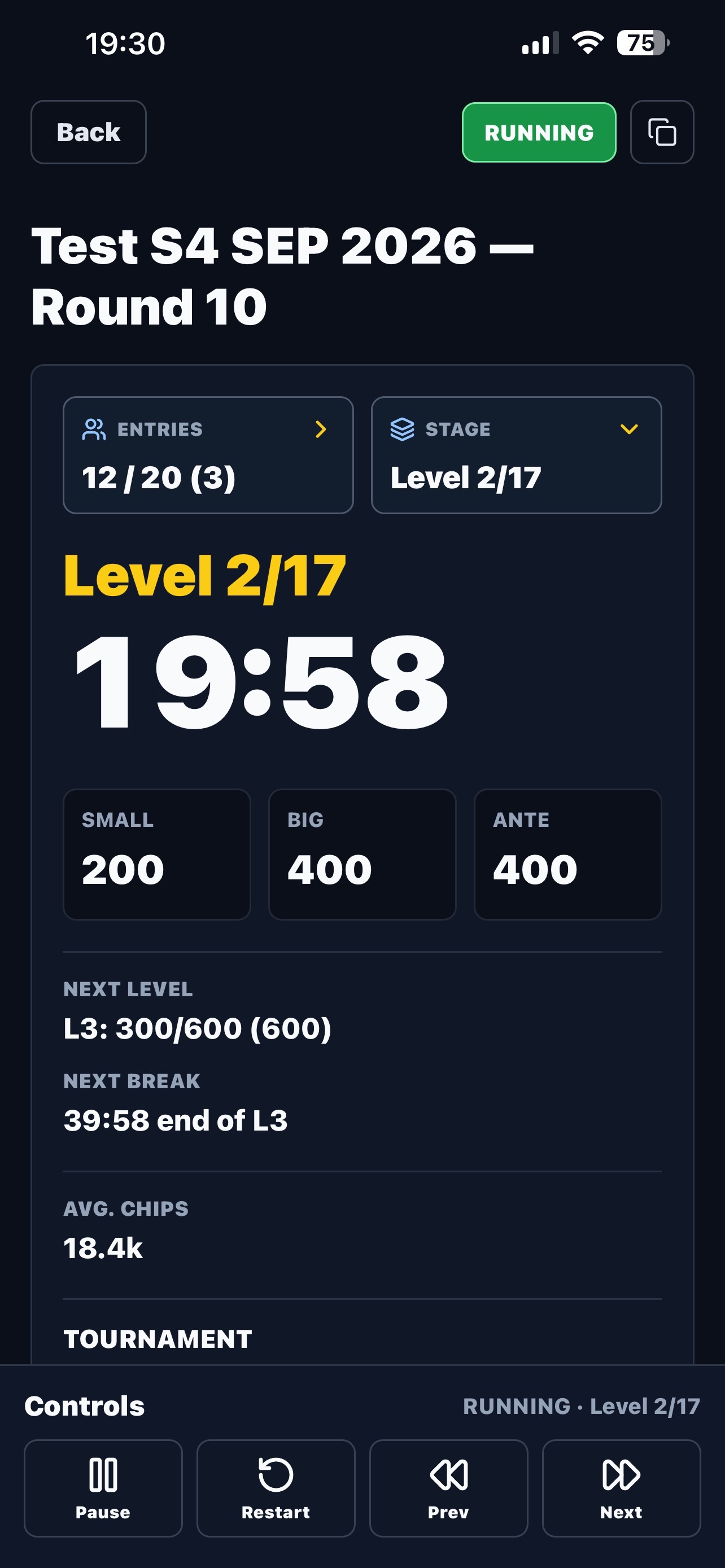 Screenshot 1 of Poker Manager TD