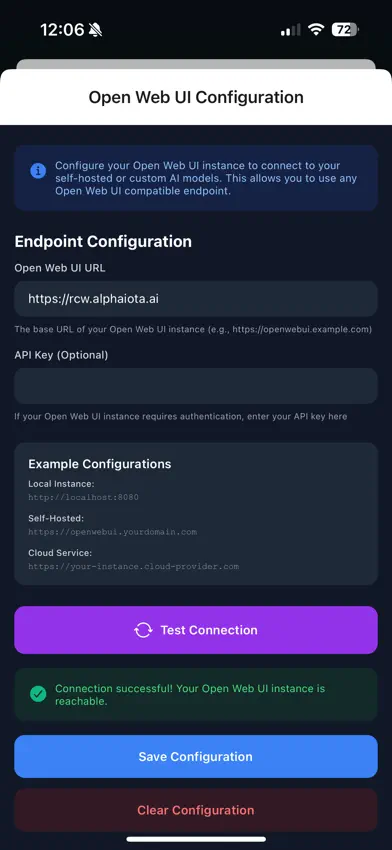 Alpha Iota AI Open LLM Client screenshot 3