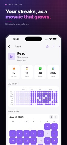 Habit Mosaic: Habit Tracker Screenshot 2 of 5