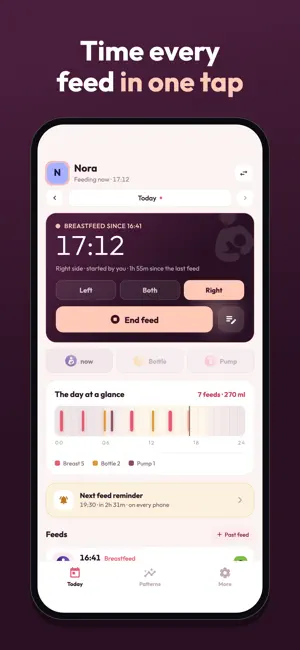 Easy Breastfeeding Tracker screenshot 1