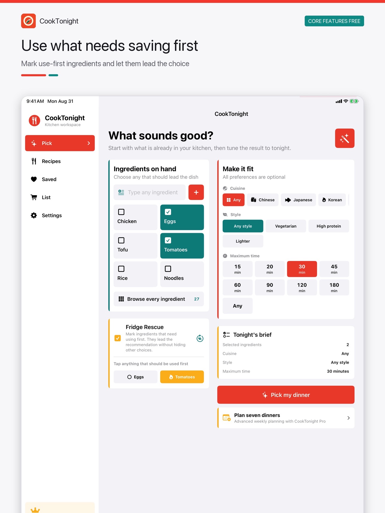 Screenshot 10 of CookTonight: Pantry Rescue