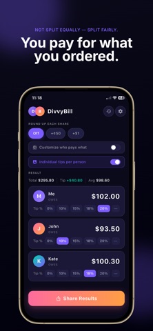 DivvyBill: Split Bills Expense Screenshot 2 of 5