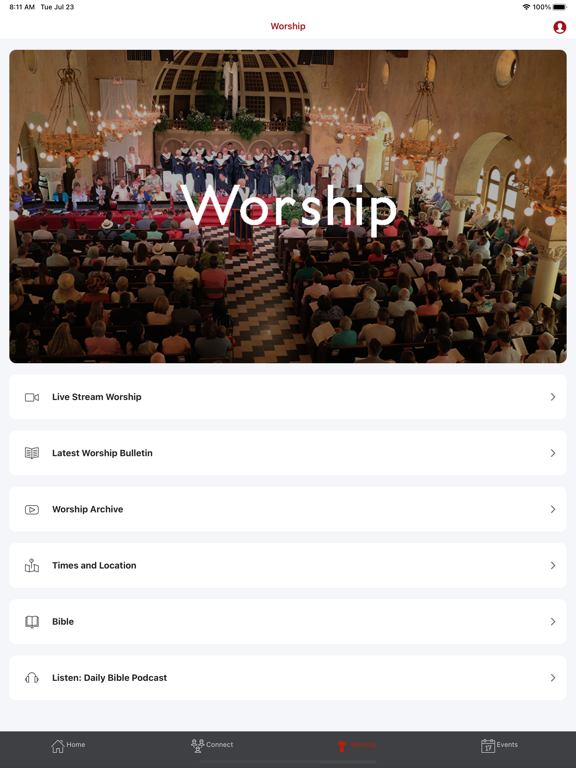 Gables UCC iPad screenshot 4 - Lifestyle app