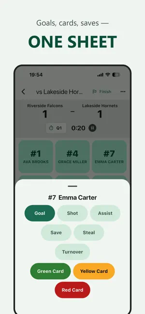Field Hockey Stats Tracker screenshot 2