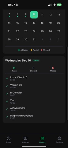 Supplement tracker - Capsuly Screenshot 9 of 10