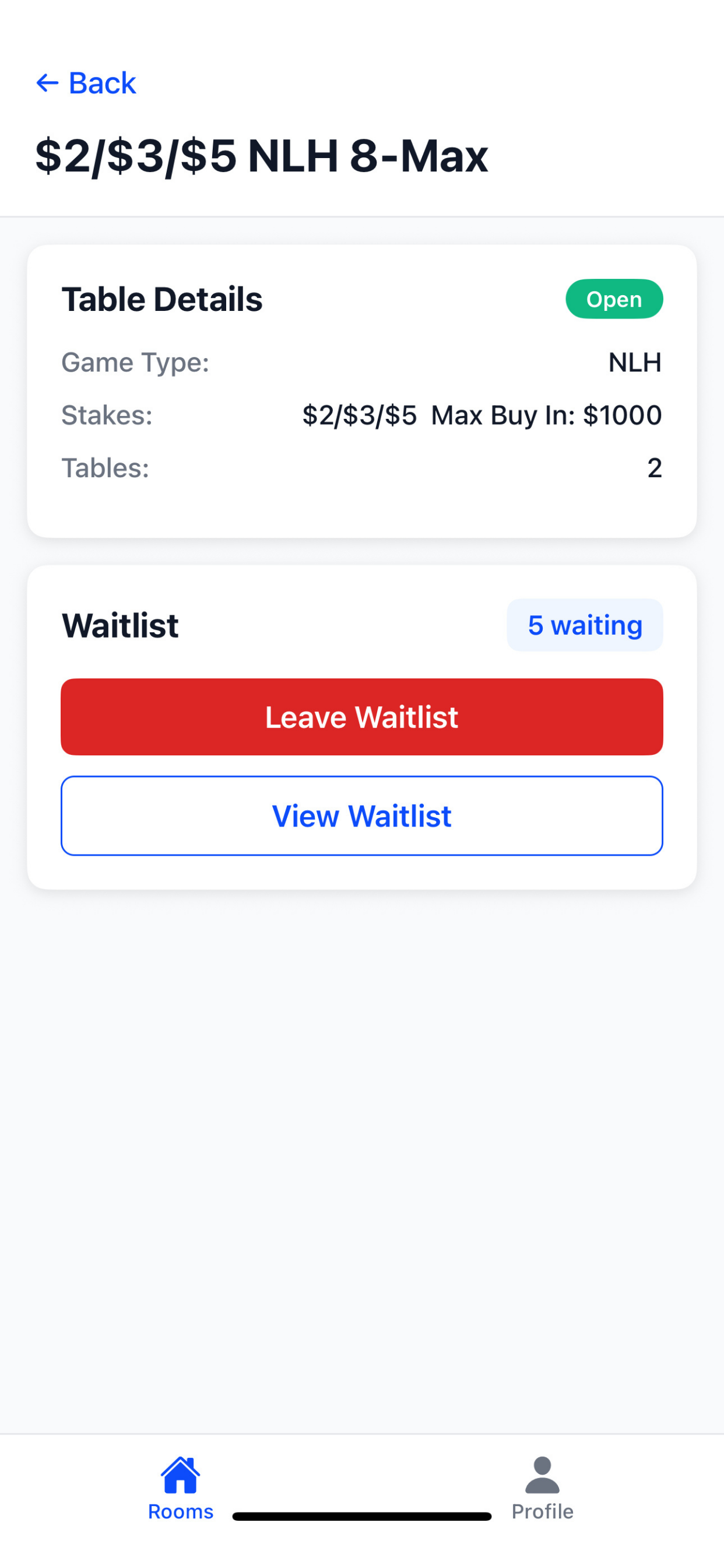 WaitlistPoker