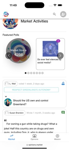 Opinions Market Screenshot 2 of 3