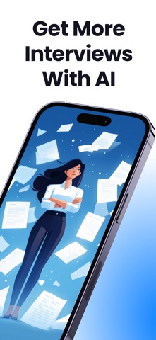 Hired AI - Resume Builder iPhone screenshot