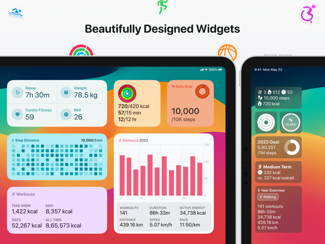 Peak: Health & Fitness Widgets Screenshot