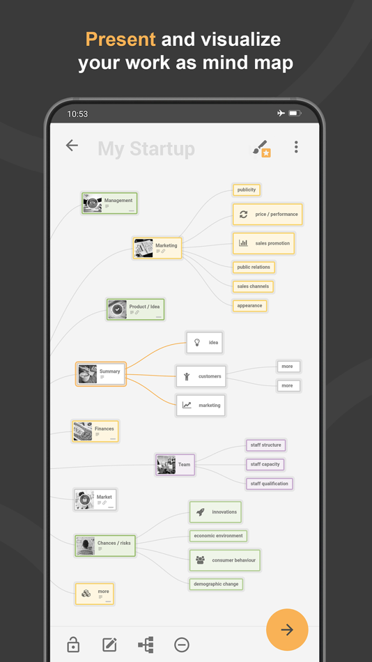 #2. Mindz - Mind Mapping - Lite (iOS) 由: THOMAS SCHULZ