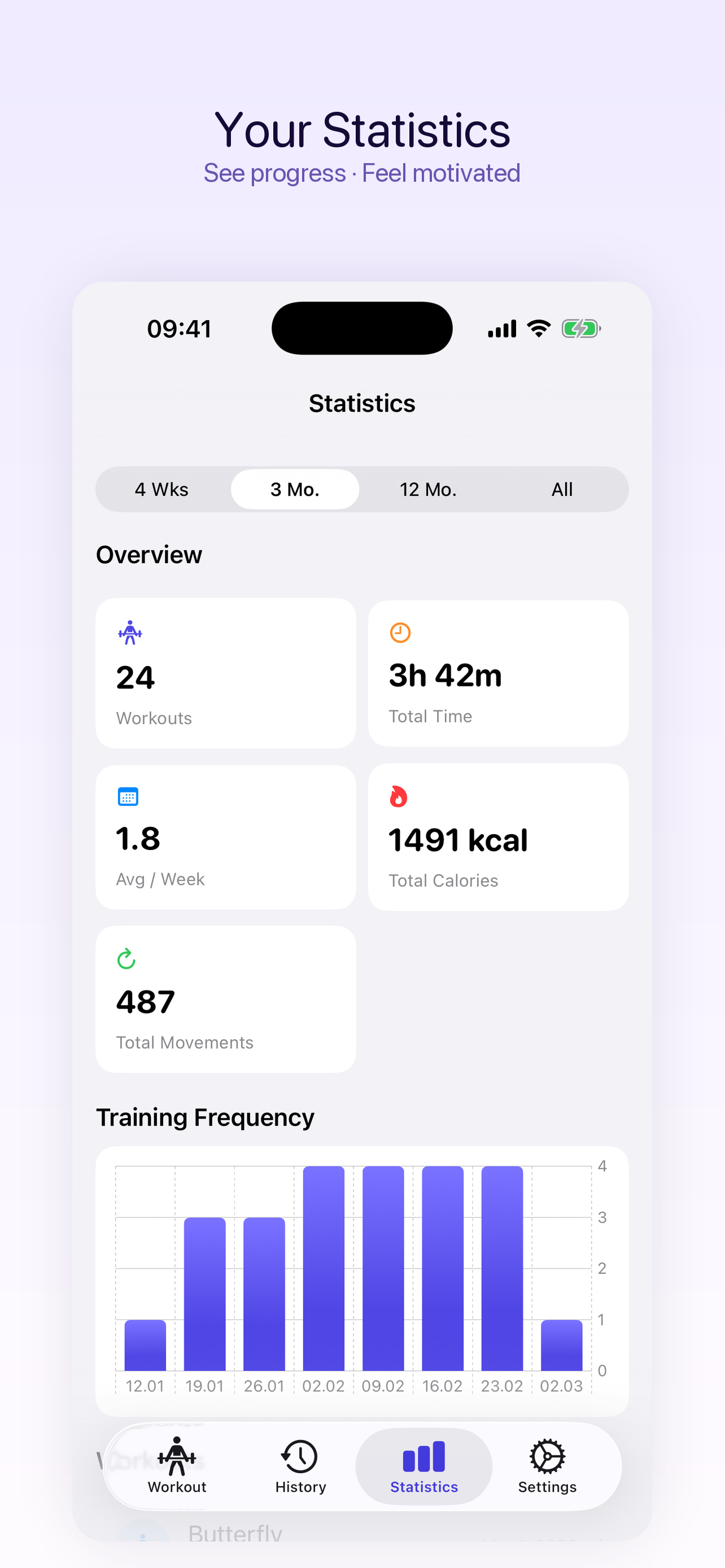 Workout ironTracker