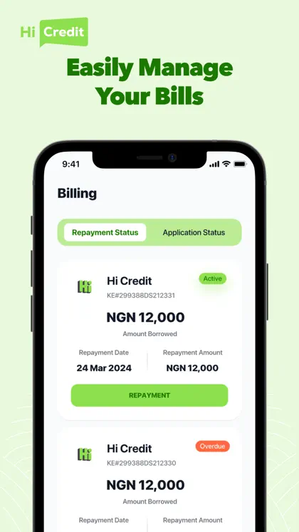 Screenshot 3 di 6 di Hi Credit - Loan App Nigeria
