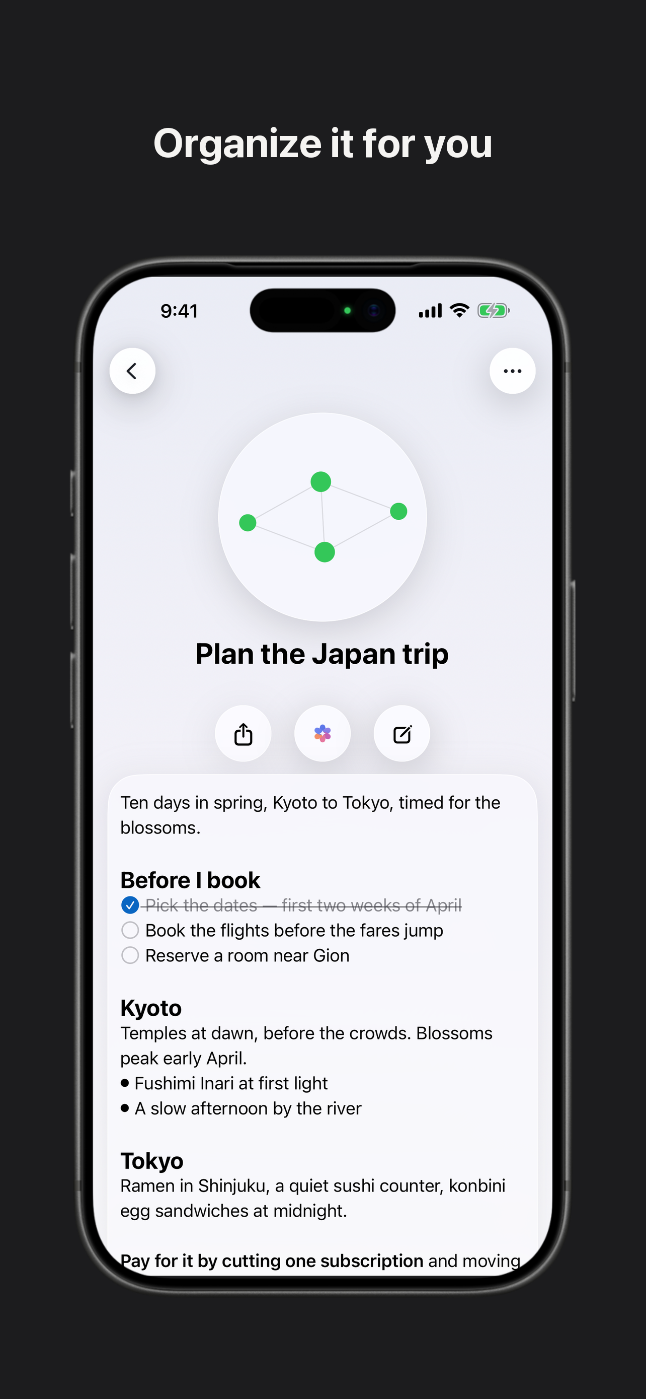 Clair Mind: AI Organized Notes screenshot 3
