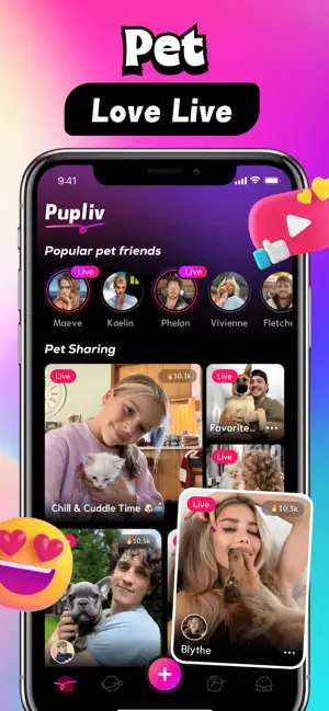 Pupliv – Go Live，Video Call screenshot 1