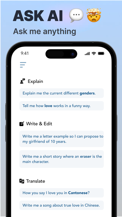 Screenshot #1 pour AI Chat - Assistant Chatbot