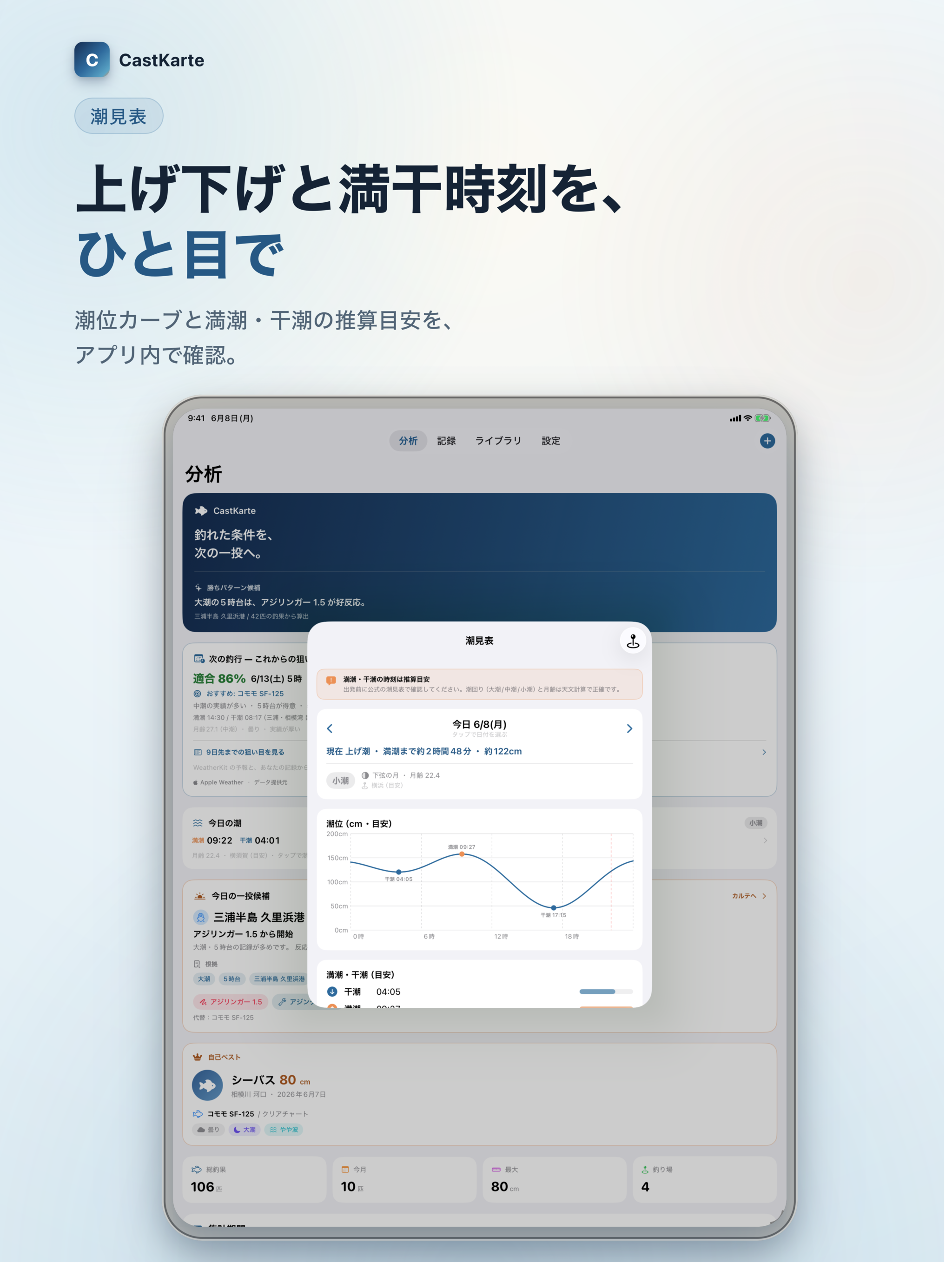 釣り 潮見表・釣果記録・釣行予報 - CastKarte screenshot 12