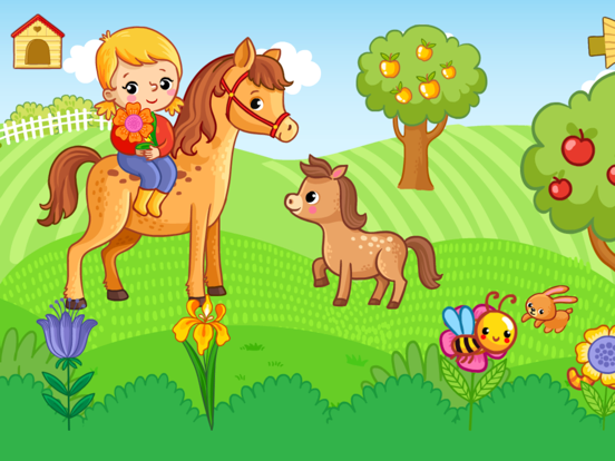 Farm animal pet games for kids iPad screenshot 7 - Education app