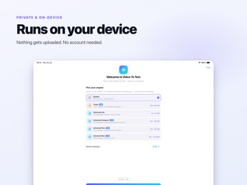 Voice to Text: Offline AI Note iPad screenshot