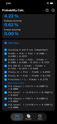 Probability Calculator Plus Screenshot 7 of 10