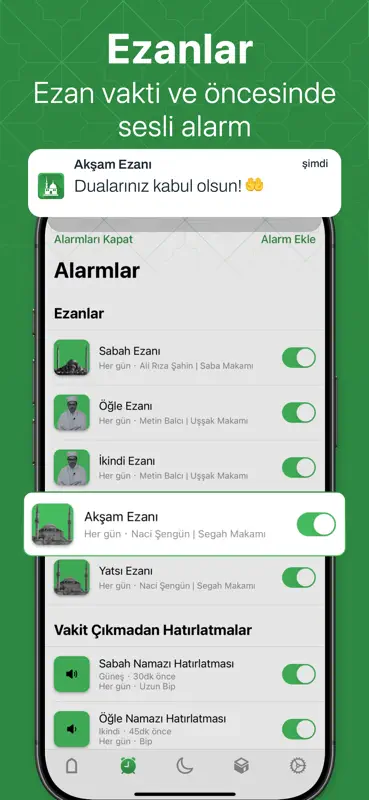 Namaz Vakitleri: Alarm & Kıble screenshot 4 of 10