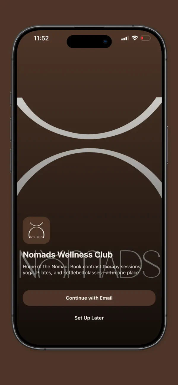Screenshot #1 pour Nomads Wellness Club