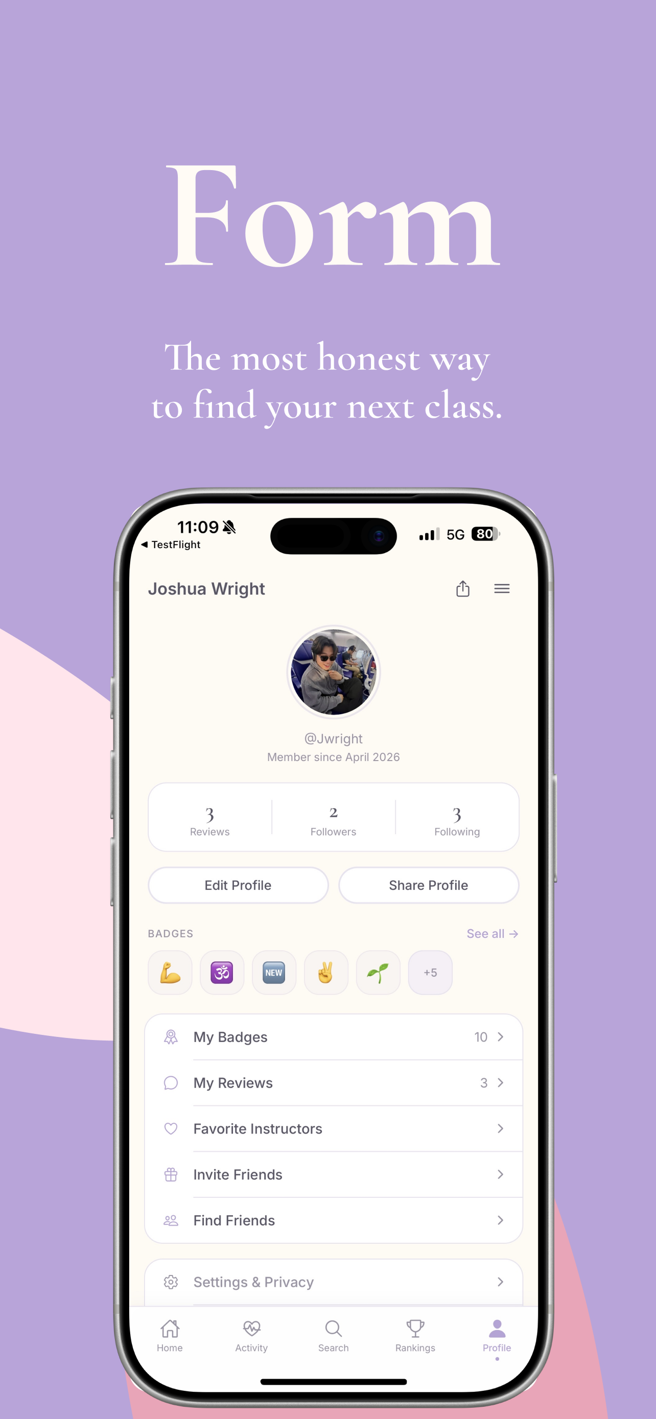 Form – Class Reviews screenshot 4