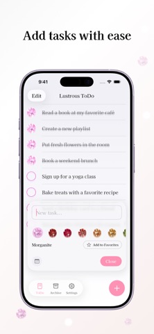 Lustrous ToDo: Task & Shopping Screenshot 2 of 4