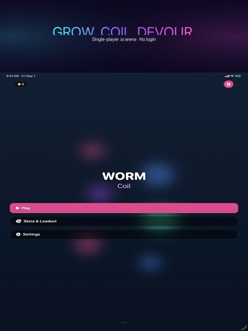 Worm Coil: io Arena Snake iPad screenshot