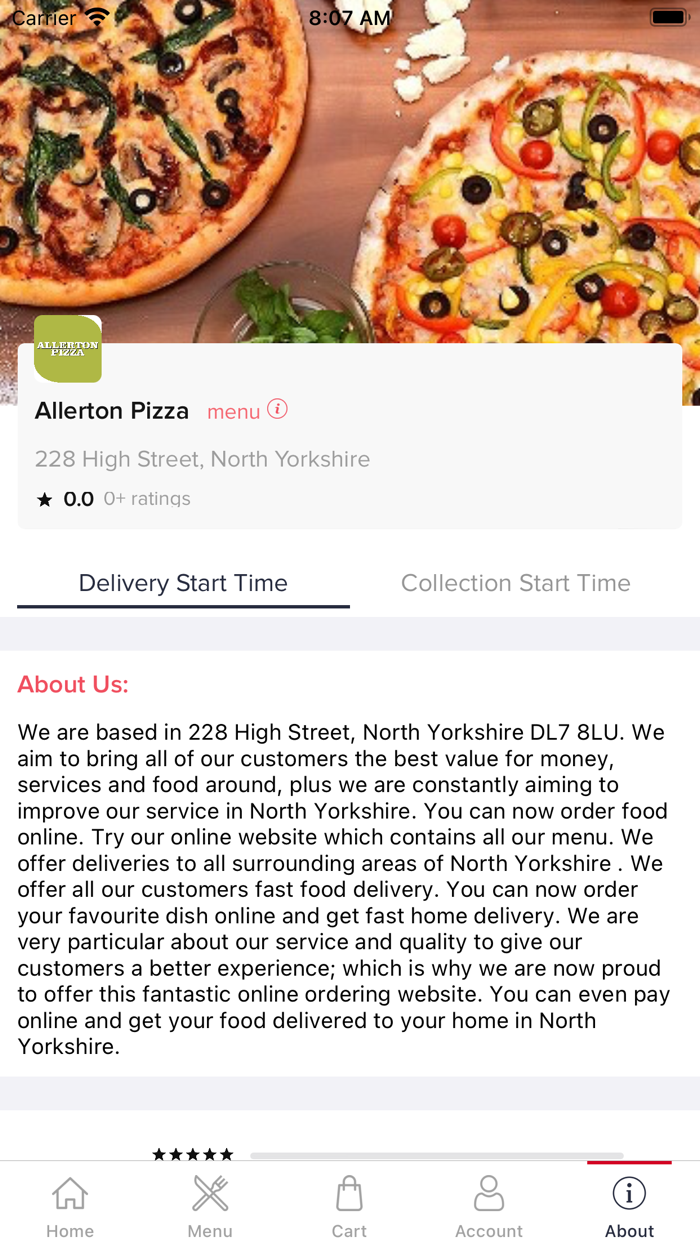 Allerton Pizza Online