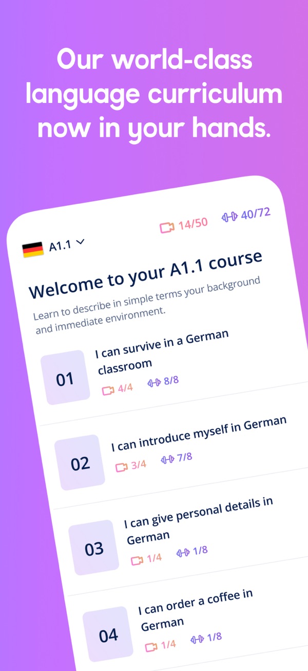 Lingoda : Language Learning - Lingoda 语言学习应用支持英、德、西、法、意等语言学习